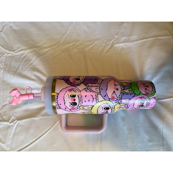 Stanley 40oz Quencher Tumbler – Custom Labubu Inspired Wrap – Pink - Picture 6 of 6